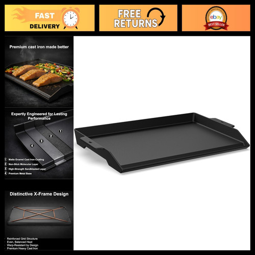 X16 cast iron griddle - cast,